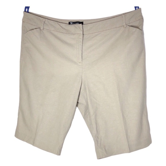 7th Avenue Suiting NY&Co Linen Blend Shorts - Picture 4 of 4